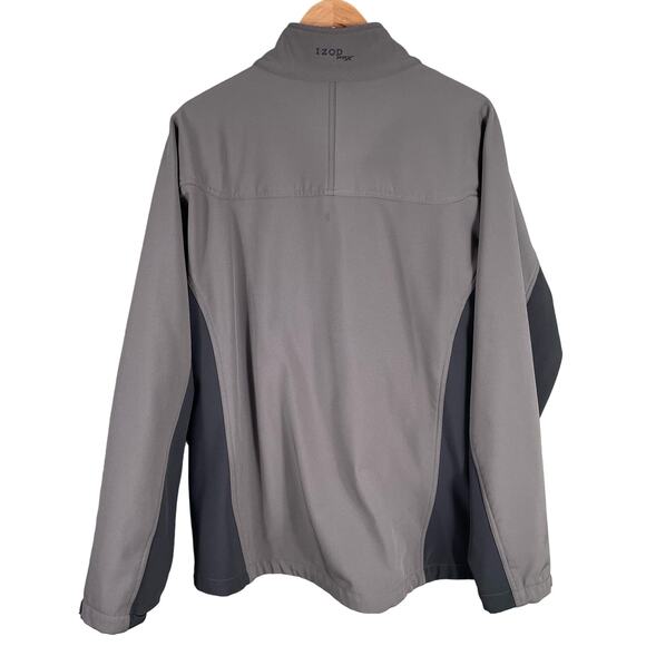 IZOD Performx Men's Jacket XXLGray Stretch Full Zip Golf Activewear - Picture 2 of 14